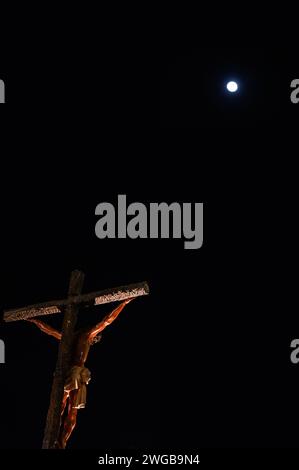 Fotografía de la Semana Santa 2023, Celebrada en Zaragoza. Stockfoto