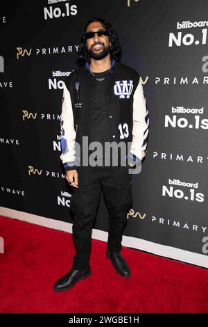 Beverly Hills, USA. Februar 2024. Tesher nimmt am 3. Februar 2024 an der 17. Jährlichen Pre-GRAMMY Party von Primary Wave im Waldorf Astoria Beverly Hills in Beverly Hills Teil. (Foto: Corine Solberg/SipaUSA) Credit: SIPA USA/Alamy Live News Stockfoto