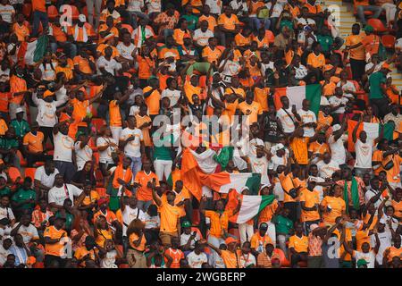 Bouake, Elfenbeinküste. 3. Februar 2024: // im Finale des African Cup of Nations Quarter, Elfenbeinküste gegen Mali, Stade de la Paix, Bouake, Elfenbeinküste. Kim Price/CSM Credit: CAL Sport Media/Alamy Live News Stockfoto