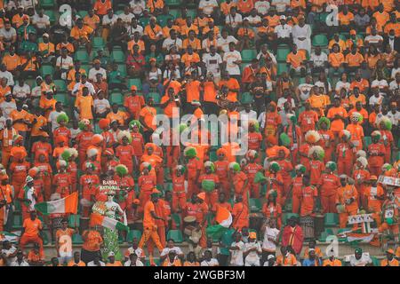 Bouake, Elfenbeinküste. 3. Februar 2024: // im Finale des African Cup of Nations Quarter, Elfenbeinküste gegen Mali, Stade de la Paix, Bouake, Elfenbeinküste. Kim Price/CSM Credit: CAL Sport Media/Alamy Live News Stockfoto