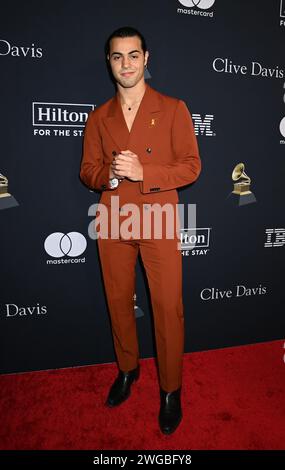 Beverly Hills, USA. Februar 2024. Mergui kommt an der Pre-GRAMMY Gala & GRAMMY Salute to Industry Icons an, die am 3. Februar 2024 im Beverly Hilton Hotel in Beverly Hills, KALIFORNIEN, stattfand. © Tammie Arroyo/AFF-USA.com Credit: AFF/Alamy Live News Stockfoto