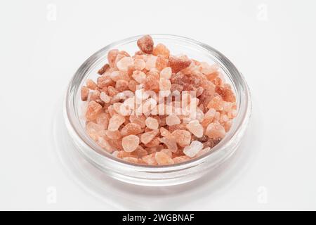 Nahaufnahme des Himalaya-rosa Salzes Stockfoto