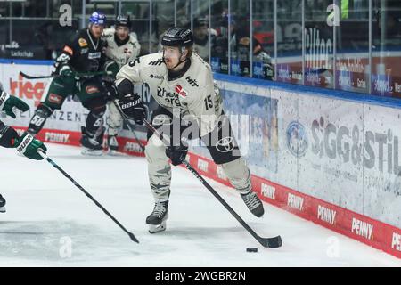 Augsburg, Deutschland 02. Februar 2024: 1. DEL - 2023/2024 - Sp.43 - Augsburger Panther vs. Kölner Haie im Bild: Louis-Marc Aubry (Kölner Haie) Stockfoto