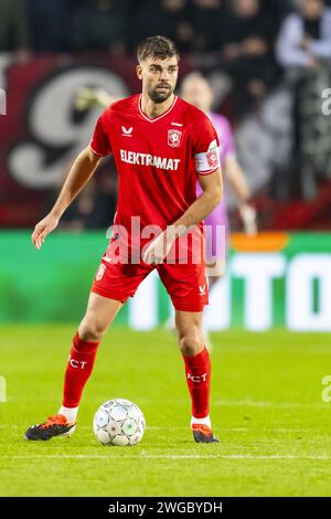 ENSCHEDE, Stadion Grolsch Veste, 03-02-2024 , Saison 2023 / 2024 , niederländischer Eredivisie Football FC Twente Spieler Robin Propper während des Spiels Twente - RKC Endpunktzahl 3-0 Stockfoto