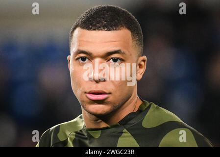 Straßburg, Frankreich. Februar 2024. Kylian MBAPPE von PSG während des Fußballspiels der französischen Meisterschaft Ligue 1 zwischen dem RC Straßburg und Paris Saint-Germain am 2. Februar 2024 im La Meinau Stadion in Straßburg, Frankreich - Foto Matthieu Mirville/DPPI Credit: DPPI Media/Alamy Live News Stockfoto