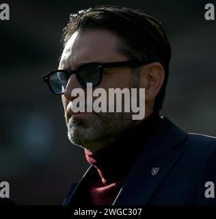 Torino, Italien. Februar 2024. Foto Fabio Ferrari/LaPresse 4 Febbraio 2024 - Torino, Italia - Sport, calcio -ESCLUSIVA TORINO FC- Torino FC vs Salernitana - Campionato italiano di calcio Serie A TIM 2023/2024 - Stadio Olimpico Grande Turin. Nella Foto: Davide Vagnati, 4. Februar 2024 Turin, Italien - Sport, calcio - EXKLUSIVER TORINO FC - Torino FC - Torino FC vs Salernitana - italienische Fußballmeisterschaft der Serie A 2023/2024 - Olimpico Grande Torino Stadium. Auf dem Bild: Davide Vagnati, Credit: LaPresse/Alamy Live News Stockfoto