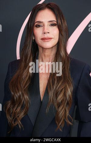 Westwood, Usa. Februar 2024. WESTWOOD, LOS ANGELES, KALIFORNIEN, USA - 3. FEBRUAR: Victoria Beckham kommt bei der Los Angeles Premiere von Vertical Entertainment 'Lola', die am 3. Februar 2024 im Regency Bruin Theatre in Westwood, Los Angeles, Kalifornien, USA stattfindet. (Foto: Xavier Collin/Image Press Agency) Credit: Image Press Agency/Alamy Live News Stockfoto