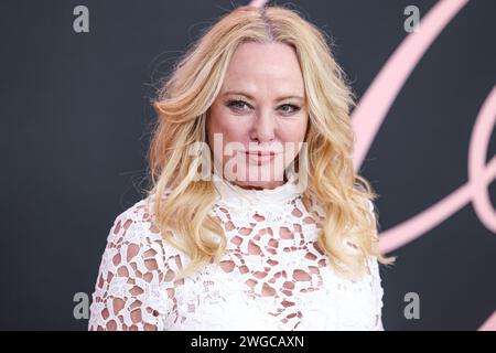 Westwood, Usa. Februar 2024. WESTWOOD, LOS ANGELES, KALIFORNIEN, USA - 3. FEBRUAR: Virginia Madsen kommt am 3. FEBRUAR 2024 zur Premiere von Vertical Entertainment's Lola im Regency Bruin Theatre in Westwood, Los Angeles, Kalifornien, USA. (Foto: Xavier Collin/Image Press Agency) Credit: Image Press Agency/Alamy Live News Stockfoto