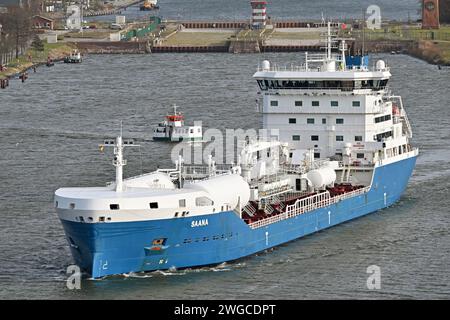 Chemie-/Ölprodukte Tanker SAANA Stockfoto