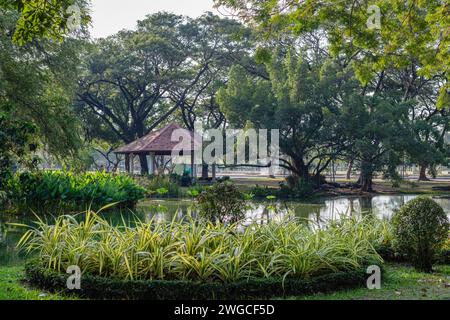 Suan Luang Rama IX, (Rama IX Park), öffentlicher Park im Prawet District, Bangkok, Thailand Stockfoto