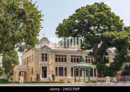 Siam Commercial Bank (SCB) Talat Noi Branch, Samphanthawong District, Bangkok, Thailand. Beaux-Arts-Stil. Stockfoto