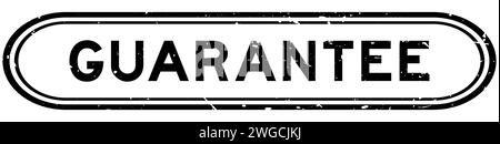 Grunge schwarz Garantiewort Gummi Siegel Stempel auf weißem Hintergrund Stock Vektor