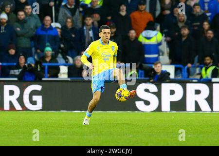 John Smith's Stadium, Huddersfield, England - 3. Februar 2024 Ian Poveda (36) von Sheffield Wednesday - während des Spiels Huddersfield gegen Sheffield Wednesday, Sky Bet Championship, 2023/24, John Smith's Stadium, Huddersfield, England - 3. Februar 2024 Credit: Arthur Haigh/WhiteRosePhotos/Alamy Live News Stockfoto