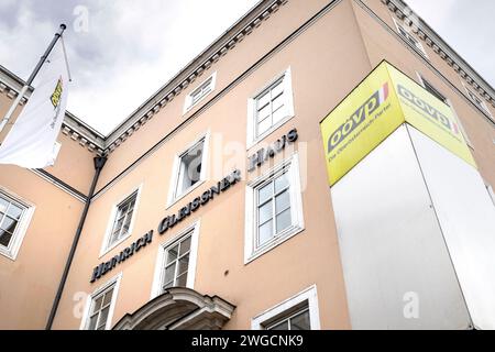 ÖVP Landeszentrale, Heinrich Gleißner Haus in Linz, Oberösterreich, Österreich Stockfoto