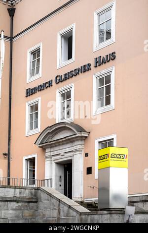 ÖVP Landeszentrale, Heinrich Gleißner Haus in Linz, Oberösterreich, Österreich Stockfoto