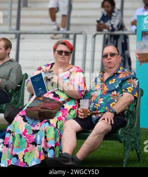 Ascot, Großbritannien. September 2024. Racegors auf der Ascot Racecourse beim September Racing Friday Meeting. Kredit: Maureen McLean/Alamy Stockfoto