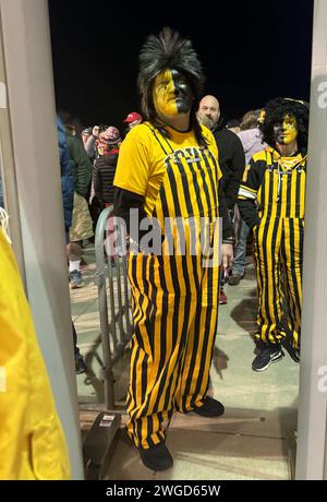 College Park, MD, USA. Februar 2024. Atmosphäre beim Iowa vs. Maryland NCAA Women's Basketball Game im SECU Stadium in College Park, Maryland am 3. Februar 2024. Quelle: Mpi34/Media Punch/Alamy Live News Stockfoto