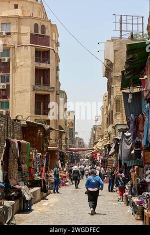 Gohar Al Kaed Street, Kairo, Ägypten Stockfoto