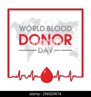 Weltblutspendetag Stock Vektor