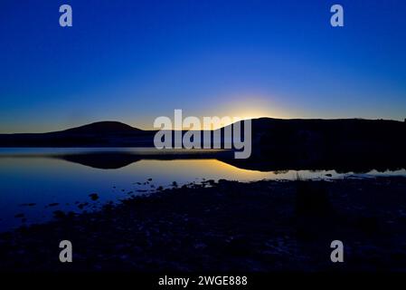 Sonnenaufgang in den Pentland Hills Schottland Stockfoto