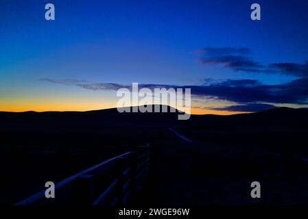 Sonnenaufgang in den Pentland Hills Schottland Stockfoto