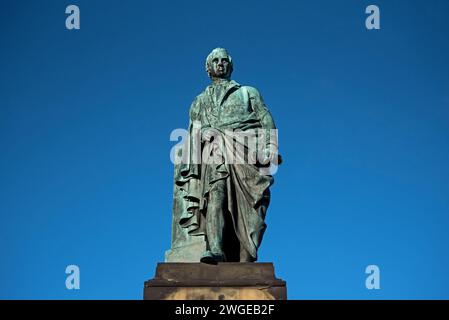 Statue von Robert Dundas, 2. Viscount Melville, Sohn von Henry Dundas, Melville Crescent, Edinburgh, Schottland, Großbritannien. Stockfoto