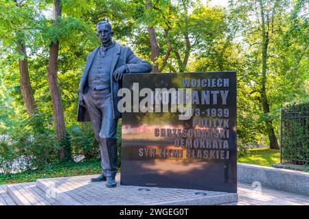 Statue von Wojciech Korfanty in Warschau, Polen Stockfoto