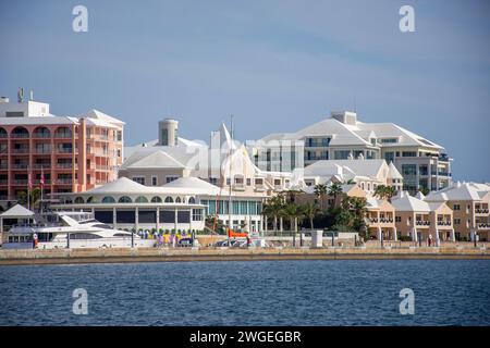 Apartments am Wasser, Stadt Hamilton, Pembroke Parish, Bermuda Stockfoto