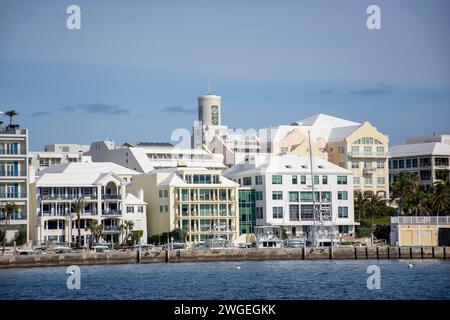 Apartments am Wasser, Stadt Hamilton, Pembroke Parish, Bermuda Stockfoto