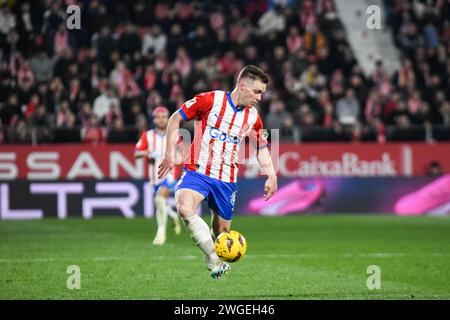 Girona, Spanien. Februar 2024. GIRONA, SPANIEN - 3. FEBRUAR: Spiel zwischen Girona FC und Real Sociedad im Rahmen der La Liga am 3. Februar 2024 in Girona, Spanien. (Foto: Sara Aribó/PxImages) Credit: PX Images/Alamy Live News Stockfoto