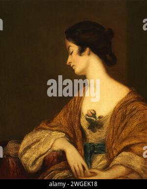 Porträt von Mrs. George Collier von einem Anhänger von Joshua Reynolds. 18. Jahrhundert. Stockfoto