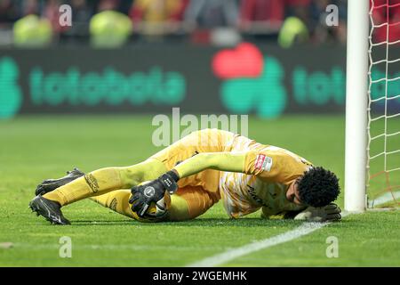 Braga, Portugal. Januar 31, 2024. Braga, 31/2024 - Sporting Clube de Braga veranstaltete heute Abend den Grupo Desportivo de Chaves im Braga Municipal Stadium, in einem Spiel, das für die 19. Runde der I League 2023 zählt. Hugo (Miguel Pereira/Global Imagens) Credit: Atlantico Press/Alamy Live News Stockfoto