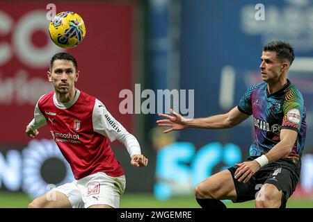 Braga, Portugal. Januar 31, 2024. Braga, 31/2024 - Sporting Clube de Braga veranstaltete heute Abend den Grupo Desportivo de Chaves im Braga Municipal Stadium, in einem Spiel, das für die 19. Runde der I League 2023 zählt. Paulo Oliveira (Miguel Pereira/Global Imagens) Credit: Atlantico Press/Alamy Live News Stockfoto