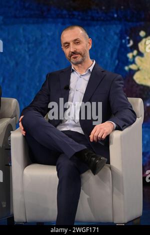 Mailand, Italien. Februar 2024. Mailand, TV-Sendung - Che Tempo Che Fa - il Nove - im Foto Maurizio Scaltriti Credit: Independent Photo Agency/Alamy Live News Stockfoto