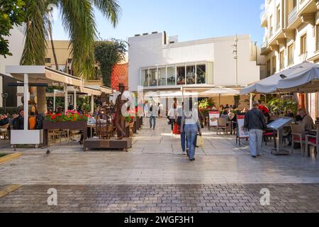 El Pimpi, Eingang von Bodegas El Pimpi, Bar Restaurant, Malaga, Andalusien, Spanien. Stockfoto