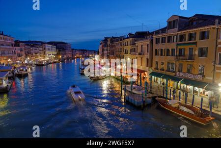 Dämmerungsserenade in Venedig Italien Stockfoto