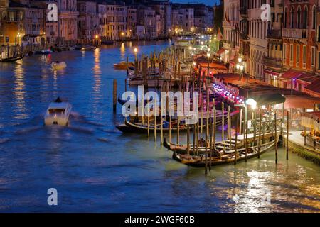 Dämmerungsserenade in Venedig Italien Stockfoto