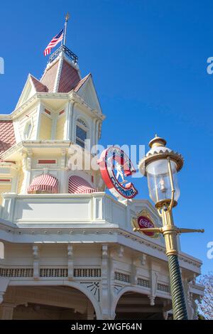 Casey's Corner, Main Street, USA, Magic Kingdom, Walt Disney World Resort, Orange County, Orlando, Florida, Vereinigte Staaten von Amerika Stockfoto