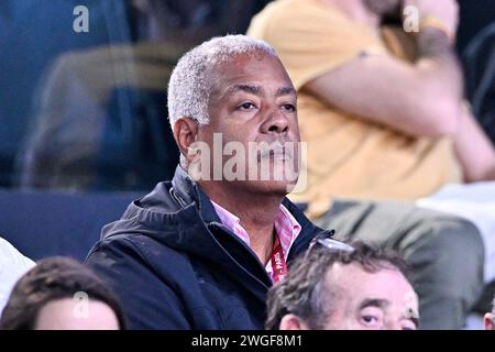 Moise Riner Vater von Teddy Riner während der IJF World Judo Tour 2024 in der Accor Arena in Paris, Frankreich am 3. Februar 2024. Stockfoto