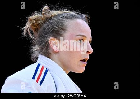 Margaux Pinot während der Paris Grand Slam 2024 IJF World Judo Tour in der Accor Arena in Paris, Frankreich am 3. Februar 2024. Stockfoto