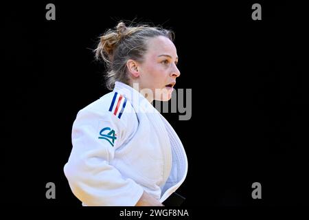 Margaux Pinot während der Paris Grand Slam 2024 IJF World Judo Tour in der Accor Arena in Paris, Frankreich am 3. Februar 2024. Stockfoto