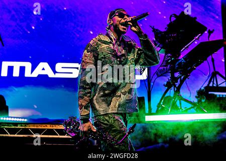 Italien 4. Februar 2024 Masego - Micah Davis jamaikanisch-amerikanischer Musiker und Sänger - live im Fabrique Mailand © Andrea Ripamonti / Alamy Stockfoto