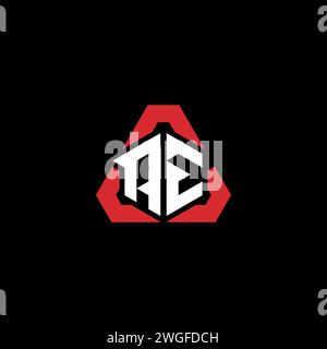 AE Initial Logo modernes und futuristisches Konzept für E-Sport- oder Gaming-Logo Stock Vektor