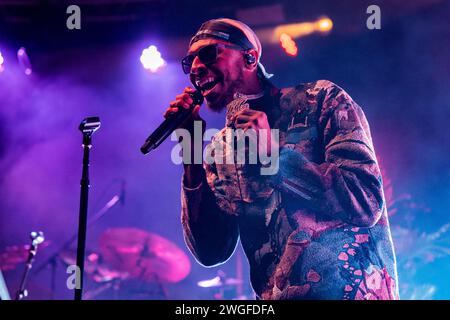 Italien 4. Februar 2024 Masego - Micah Davis jamaikanisch-amerikanischer Musiker und Sänger - live im Fabrique Mailand © Andrea Ripamonti / Alamy Stockfoto