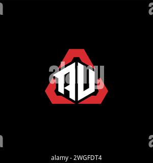 AV Initial Logo modernes und futuristisches Konzept für E-Sport- oder Gaming-Logo Stock Vektor