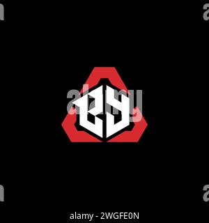 MIT anfänglichem Logo modernes und futuristisches Konzept für E-Sport- oder Gaming-Logo Stock Vektor