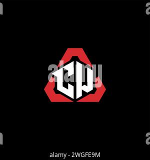 CW Initial Logo modernes und futuristisches Konzept für E-Sport- oder Gaming-Logo Stock Vektor