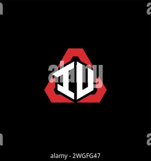 IV Initial Logo modernes und futuristisches Konzept für E-Sport- oder Gaming-Logo Stock Vektor