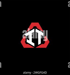 DAS erste Logo ist ein modernes und futuristisches Konzept für E-Sport- oder Gaming-Logos Stock Vektor