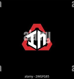 MIT DEM ersten Logo modernes und futuristisches Konzept für E-Sport- oder Gaming-Logo Stock Vektor